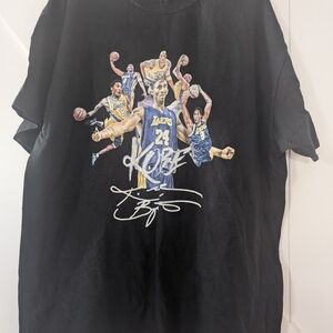 Black Graphic T-Shirt with Basketball Print